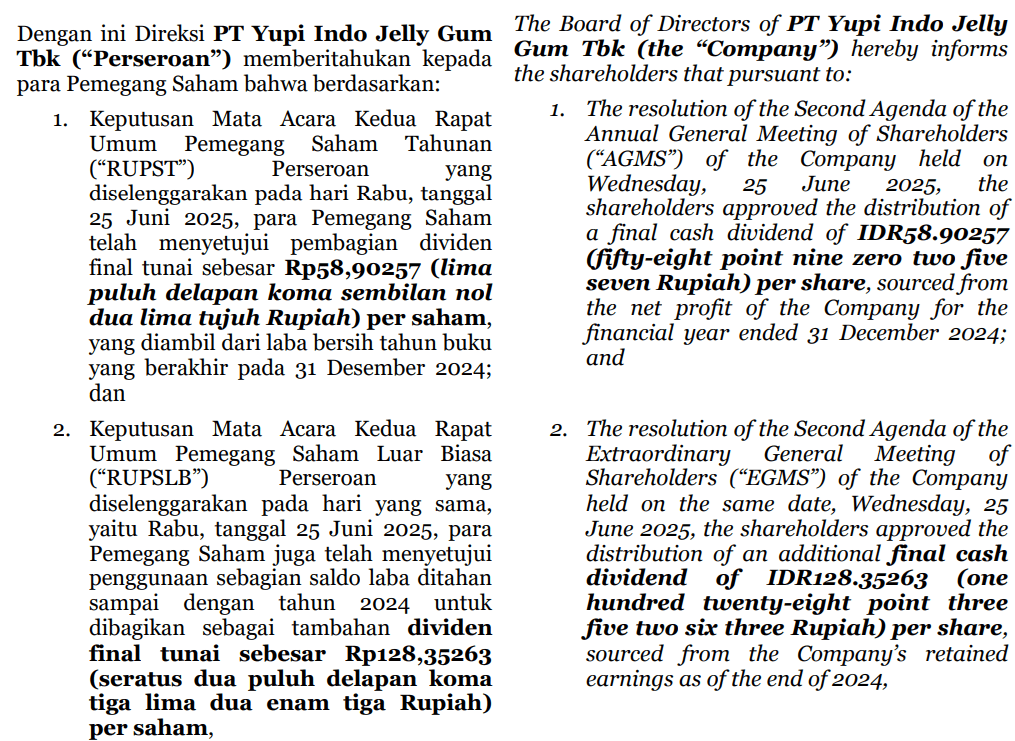 YUPI RUPSLB 2025