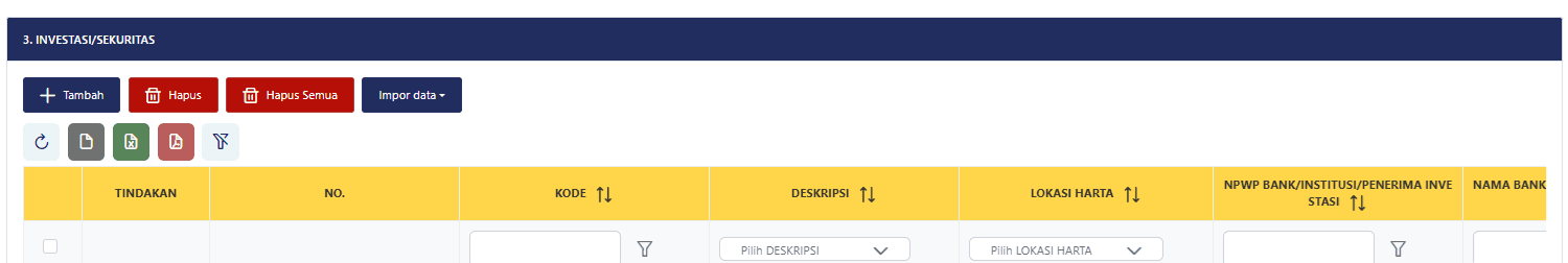 cara melaporkan saham di coretax 1
