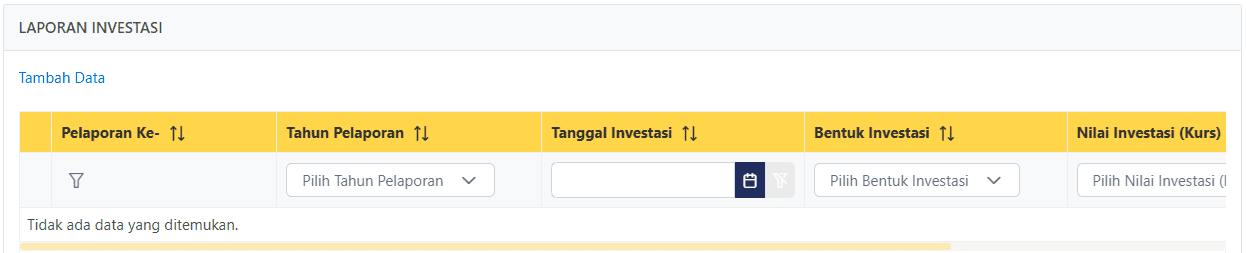 laporan investasi coretax 1