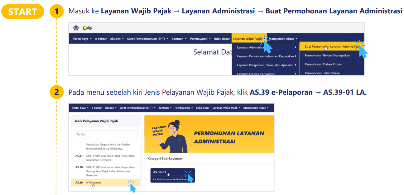 laporan realisasi investasi dividen coretax 1