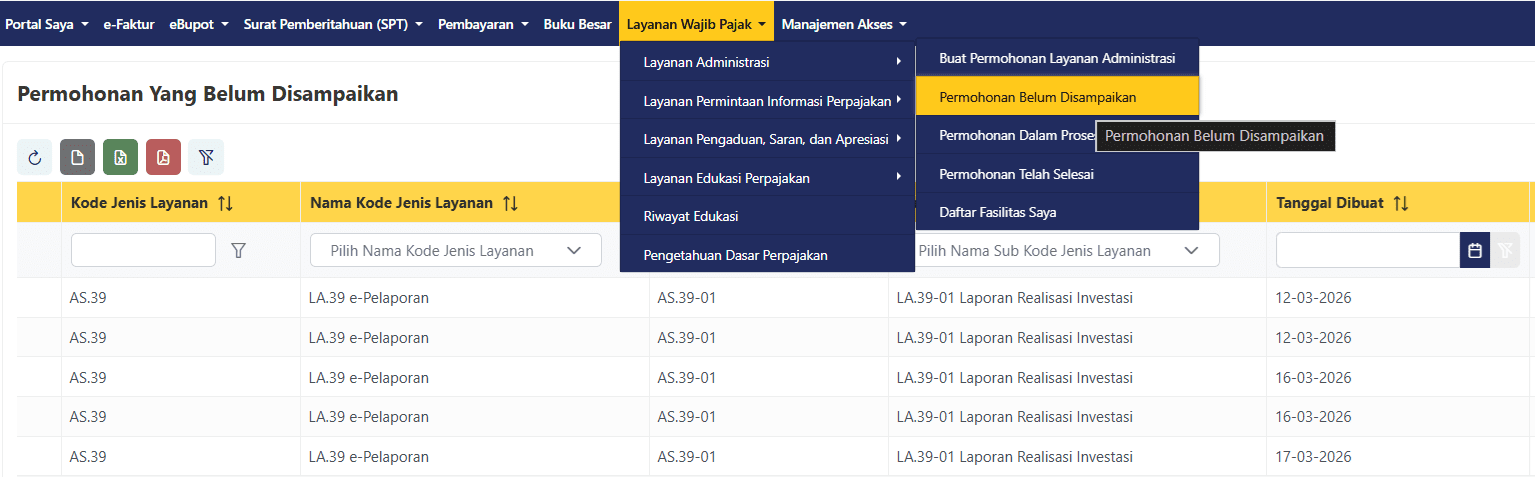 solusi jika laporan realisasi investasi hilang 1